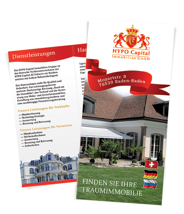 Флаер для HYPO Capital Immobilien GmbH